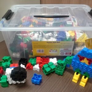 Blocos de Montar Educativo de Plástico Linha Junior 600 Plus | Brinquedo Educativo Blocos de Montar